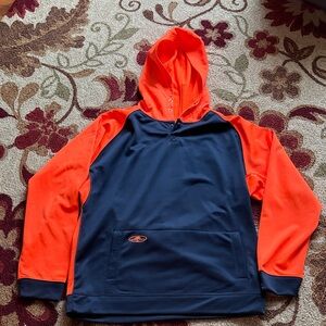 Navy and Orange Arborwear Pullover Hooded Sweatshirt